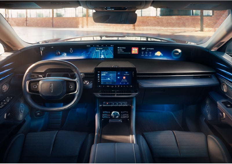 The panoramic display is shown in a 2024 Lincoln Nautilus® SUV. | Klaben Lincoln in Kent OH